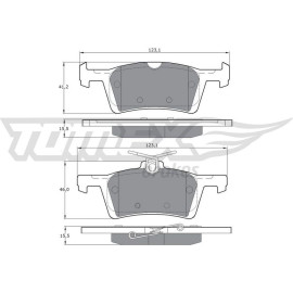 TOMEX brakes Bremsbelagsatz, Scheibenbremse TX 17-02