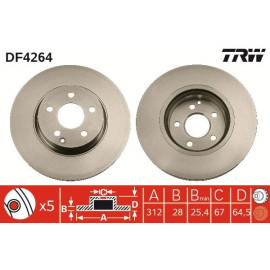 Bremsscheibe Db P. W211 02 DF4264 Bremsscheibe Db P. W211 02 DF4264