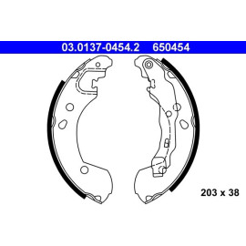 Bremsbackensatz 03.0137-0454.2