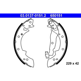 Bremsbackensatz 03.0137-0151.2