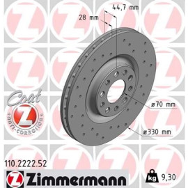 Bremsscheibe VA Sport 110.2222.52 Bremsscheibe VA Sport 110.2222.52