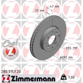 Zimmermann Bremsscheibe 280.3157.20 Zimmermann Bremsscheibe 280.3157.20