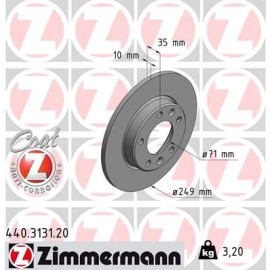Zimmermann Bremsscheibe Hinterachse 440.3131.20 Zimmermann Bremsscheibe Hinterachse 440.3131.20