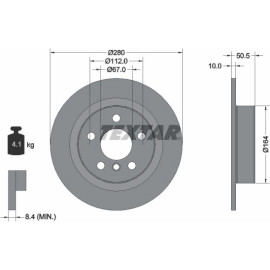 Textar Bremsscheibe 92274603 Textar Bremsscheibe 92274603