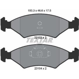 Textar Bremsbelagsatz 2310301 Textar Bremsbelagsatz 2310301