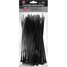 MOJE AUTO AMT20-H21 Kabelbinder 7,6 x 250 (1 Pack 50 Stück) Schwarz