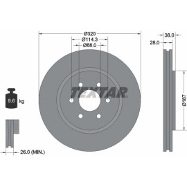 Bremsscheibe Nissan P. Navara/Pathfinder 2.5-3.0 Dci 05 92164405 Bremsscheibe Nissan P. Navara/Pathfinder 2.5-3.0 Dci 05 92164405