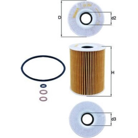 Mahle Original Ölfilter OX 254D2 Mahle Original Ölfilter OX 254D2