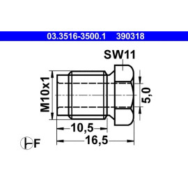 Überwurfschraube 03.3516-3500.1