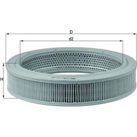 MAHLE Luftfilter LX 208 MAHLE Luftfilter LX 208
