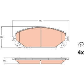 Bremsklötze VA GDB2094