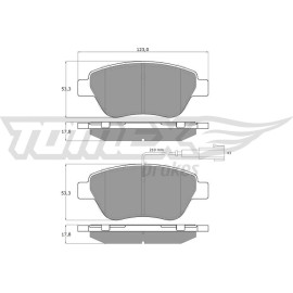 TOMEX brakes Bremsbelagsatz, Scheibenbremse TX 14-44