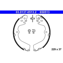 Bremsbackensatz 03.0137-0513.2
