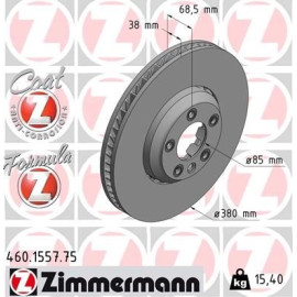 ZIMMERMANN Bremsscheibe 460.1557.75 ZIMMERMANN Bremsscheibe 460.1557.75