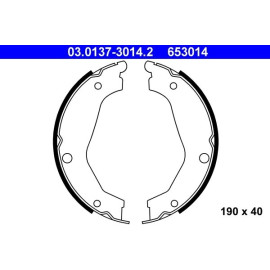 ATE Bremsbacken 03.0137-3014.2