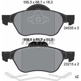 Textar Bremsbelagsatz 2453501 Textar Bremsbelagsatz 2453501