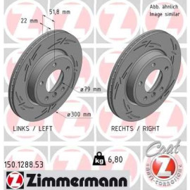 ZIMMERMANN Bremsscheibe 150.1288.53 ZIMMERMANN Bremsscheibe 150.1288.53