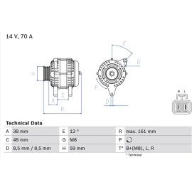 Lichtmaschine 0 986 049 570