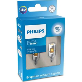 LED W5W 12V 0,9W Ultinon Pro6000 SI 4000K NOECE 2 St. Philips 11961WU60X2