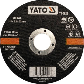 Metalltrennscheibe 125X1,2X22 YT-5923