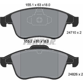 Bremsbelagsatz Renault P. Megane 02- 2.016V/Dci 2471001