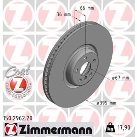 ZIMMERMANN Bremsscheibe 150.2962.20 ZIMMERMANN Bremsscheibe 150.2962.20
