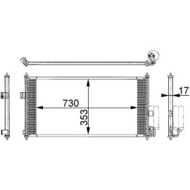 Kondensator, Klimaanlage AC 674 000S