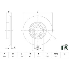 BOSCH Bremsscheibe 0 986 479 H74