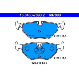 Bremsbelagsatz Bmw T. 5 (E39) 2,0-4,4 95-04 13.0460-7090.2