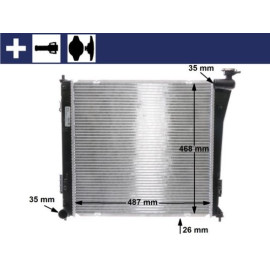 Kühler, Motorkühlung CR 848 000S