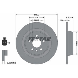 Bremsscheibe Ford T. Mondeo 07-/Galaxy 92159303