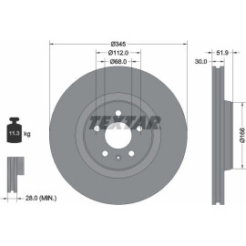 Bremsscheibe Audi S. A4/A5/A6/A7/Q5 07 92229205 Bremsscheibe Audi S. A4/A5/A6/A7/Q5 07 92229205
