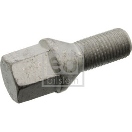 febi bilstein 12707 Radschraube M14 x 1,5 – Kegelbund, Länge unter Kopf 25 mm, Gewindelänge 25 mm, Gesamtlänge 56 mm, Außen-Ø 25 mm, SW 19, Klasse 10.9, zinklamellenbeschichtet – OE 5405.48
