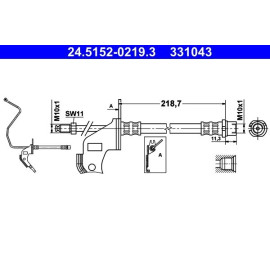 Bremsschlauch 24.5152-0219.3