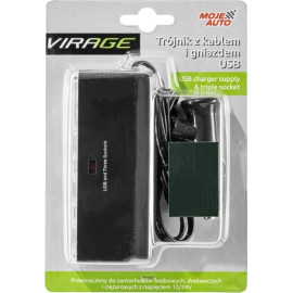 Tree 12/24V Auf Kabel Mit Usb-/Virage-Buchse 93-019