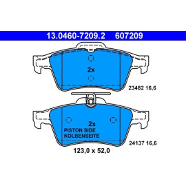 Bremsbelagsatz Jaguar T. Xf/Xj/Xk 2.0-5.0 08 13.0460-7209.2