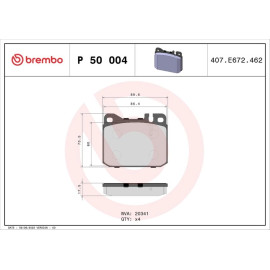 BREMBO Bremsklötze VA P 50 004