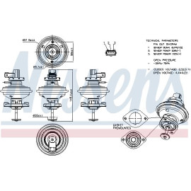 Nissens AGR-Ventil 98208 Nissens AGR-Ventil 98208