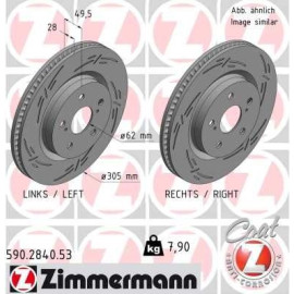 ZIMMERMANN Bremsscheibe 590.2840.53 ZIMMERMANN Bremsscheibe 590.2840.53