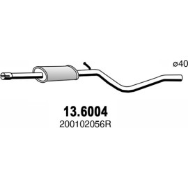 Mittelschalldämpfer 13.6004