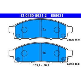 Bremsbelagsatz Mitsubishi P. L200 2.4-2.5 Di-D 4Wd 05 13.0460-5631.2