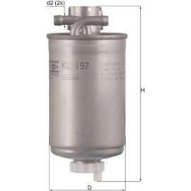 MAHLE Kraftstofffilter KL 197 MAHLE Kraftstofffilter KL 197