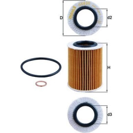 Mahle Original Ölfilter OX 825D Mahle Original Ölfilter OX 825D