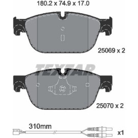 Bremsbelagsatz Peugeot S. 308/407/508 1,6-3,0 04- Mit Sensor 2506901