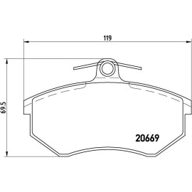 BREMBO Bremsklötze VA P 85 092