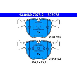Bremsbelagsatz Bmw P. E39 11/95 13.0460-7078.2