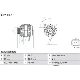 Lichtmaschine 0 986 049 560