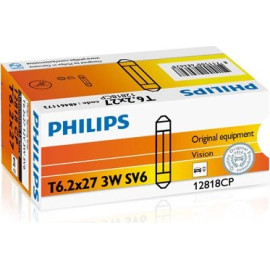 12818CP PHILIPS Soffittenlampe 12 V 3 W SV6, ohne ECE-Zulassung - 12818CP - l 12818CP PHILIPS Soffittenlampe 12 V 3 W SV6, ohne ECE-Zulassung - 12818CP - l