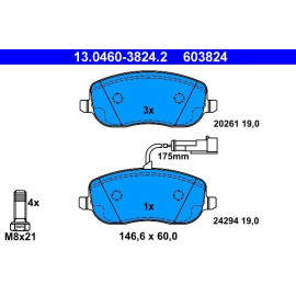 ATE Bremsbeläge 13.0460-3824.2