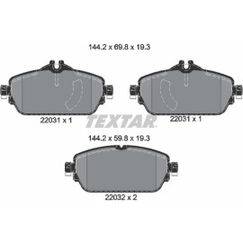 Bremsbelagsatz Db P. W205 1.6-2.2 14 2203101